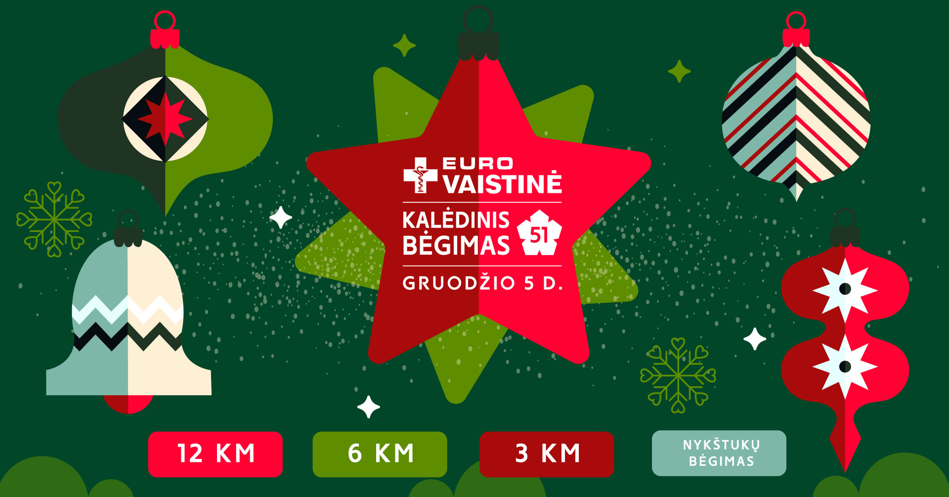 Eurovaistinės Kalėdinis bėgimas 2026
